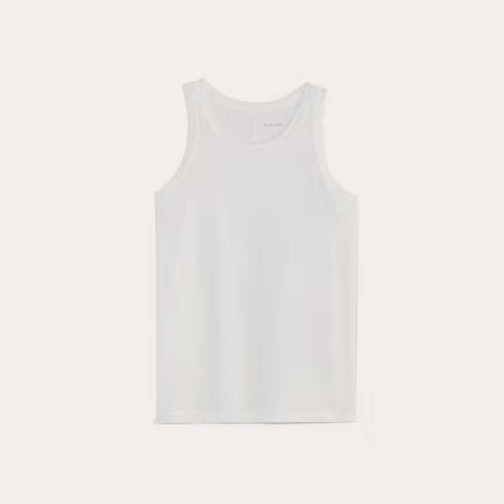EVERLANE THE ORGANIC COTTON CUT AWAY TANK IN WHITE•Size XXS•NWT! - Picture 5 of 6